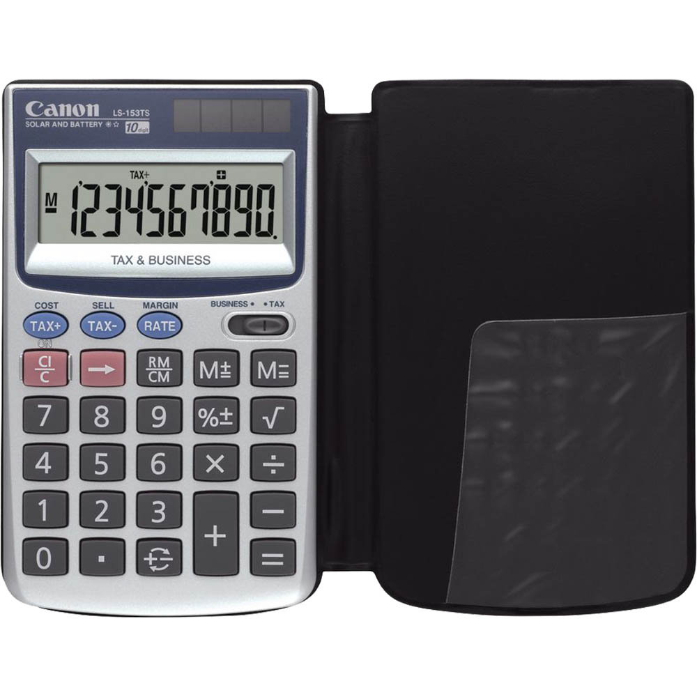 Image for CANON LS-153TS POCKET CALCULATOR 10 DIGIT GREY/BLACK from Two Bays Office National