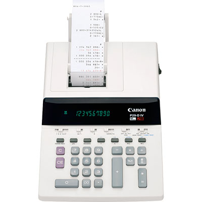 Image for CANON P29-D IV 10 DIGIT 2 COLOUR HEAVY DUTY PRINTER CALCULATOR from Two Bays Office National
