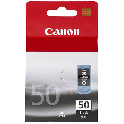Image for CANON PG50 INK CARTRIDGE FINE HIGH YIELD BLACK from Connelly's Office National