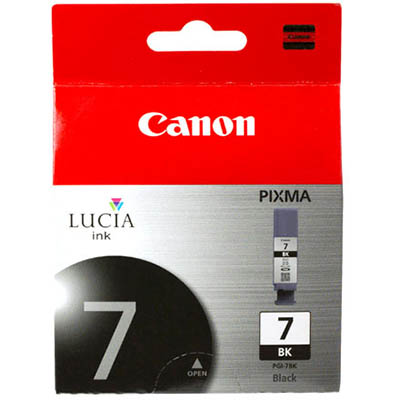 Image for CANON PGI7BK INK CARTRIDGE BLACK from OFFICE NATIONAL CANNING VALE, JOONDALUP & OFFICE TOOLS OPD