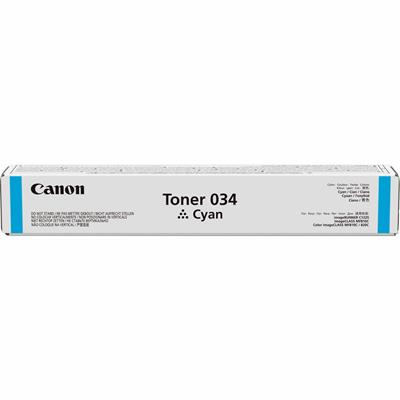 Image for CANON CART034 TONER CARTRIDGE CYAN from Emerald Office Supplies Office National