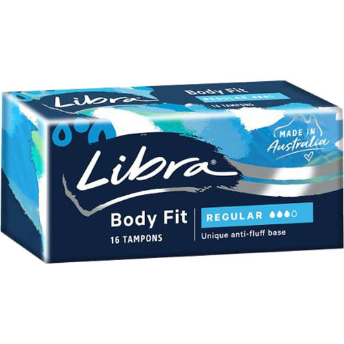 Image for LIBRA BODYFIT REGULAR TAMPONS PACK 16 from OFFICE NATIONAL CANNING VALE