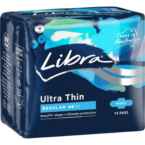 Image for LIBRA ULTRA THINS WINGS REGULAR PADS PACK 14 from Coleman's Office National