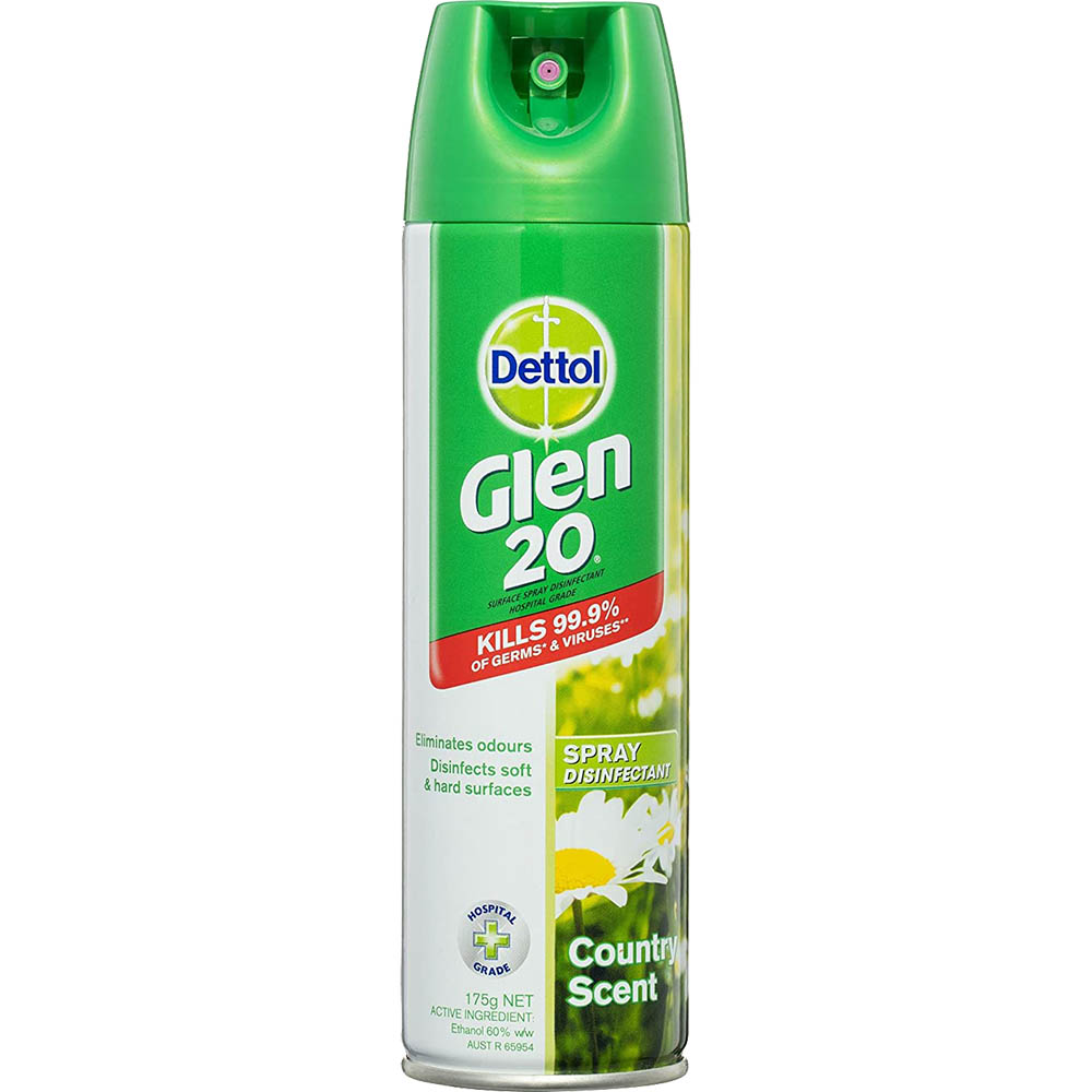 Image for GLEN 20 DISINFECTANT SPRAY COUNTRY SCENT 175G from Office National Barossa