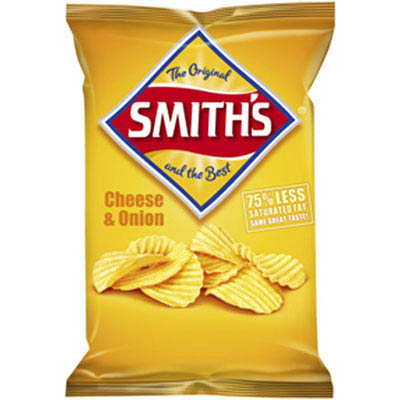 Image for SMITHS CRISPS CRINKLE CUT CHEESE AND ONION 170G from Office National Barossa