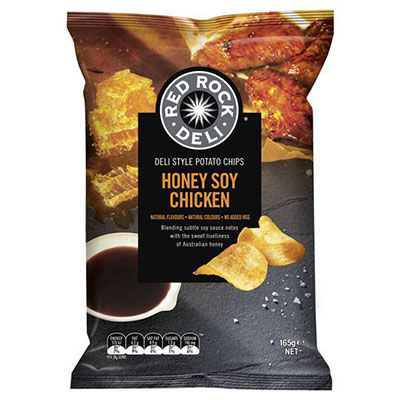 Image for RED ROCK DELI CHIPS HONEY SOY CHICKEN 165G from C & G Office National