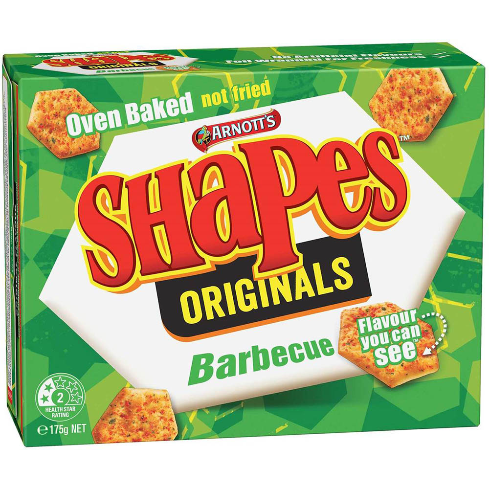 Image for ARNOTTS SHAPES BBQ 175G from Emerald Office Supplies Office National