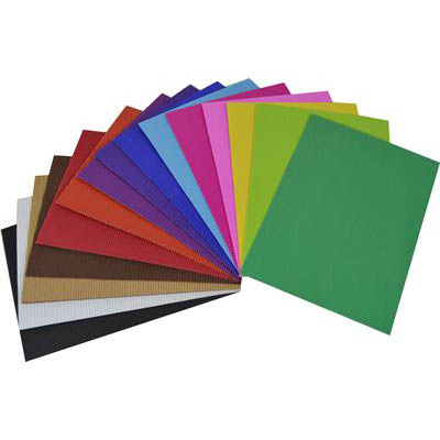 Image for RAINBOW CORRUGATED BOARD 2 SIDE 500 X 700MM ASSORTED PACK 15 from OFFICE NATIONAL CANNING VALE