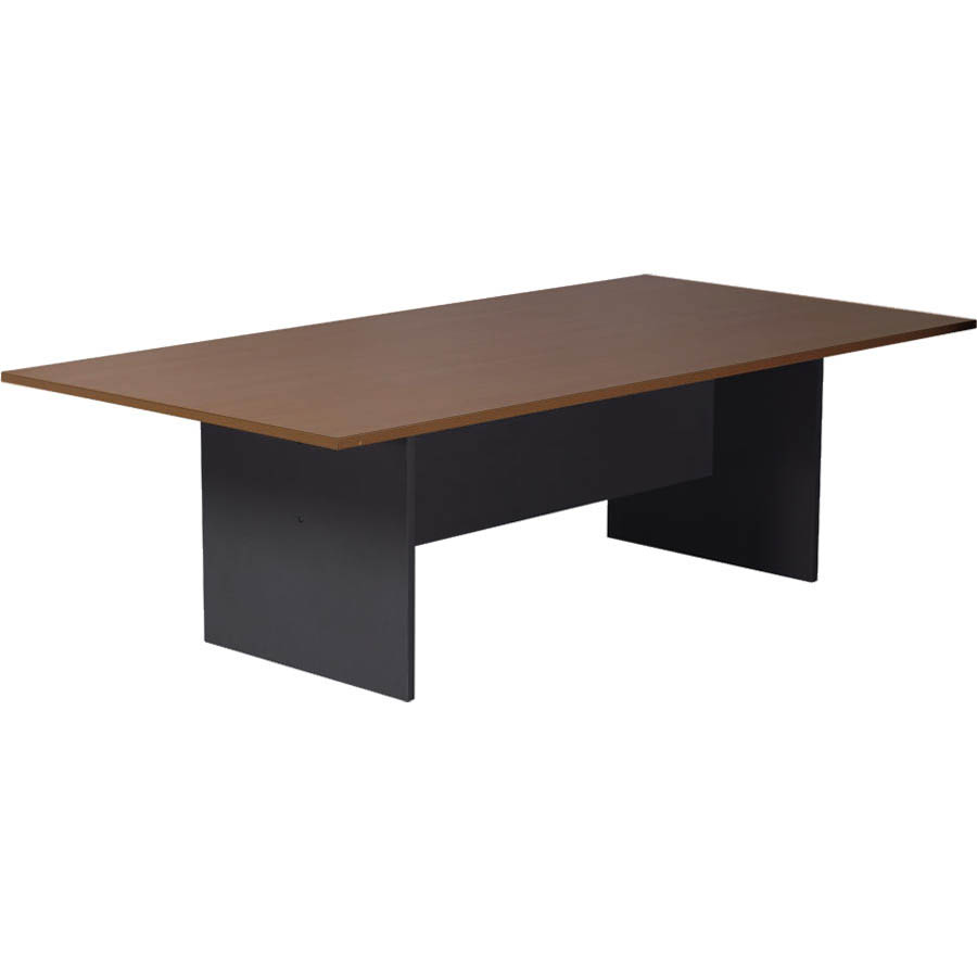 Image for RAPID WORKER BOARDROOM TABLE 3200 X 1200MM CHERRY/IRONSTONE from Surry Office National