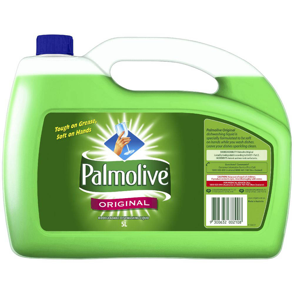 Image for PALMOLIVE ORIGINAL DISHWASHING LIQUID 5 LITRE from Surry Office National