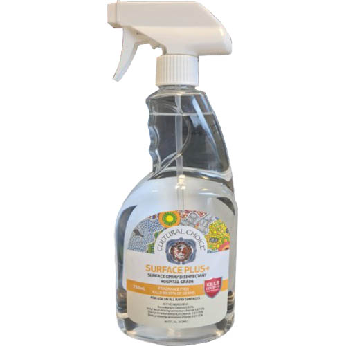 Image for CULTURAL CHOICE SURFACE PLUS+ SURFACE SPRAY DISINFECTANT HOSPITAL GRADE 750ML from Emerald Office Supplies Office National