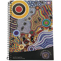 cultural choice notebook spiral bound 120 page a4 motif
