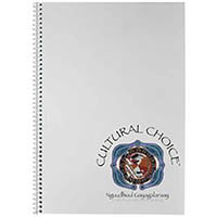 cultural choice notebook spiral bound 120 page a4 white