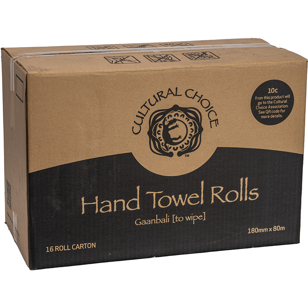 Image for CULTURAL CHOICE ROLL TOWEL RECYCLED 80M CARTON 16 from Office National Barossa