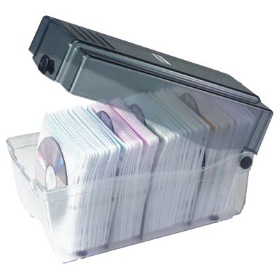 Image for AURORA CD BOX LOCKABLE 150 CAPACITY WITH 75 SLEEVES from Two Bays Office National