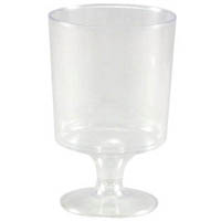 capri wine glass plastic 62ml pack 10