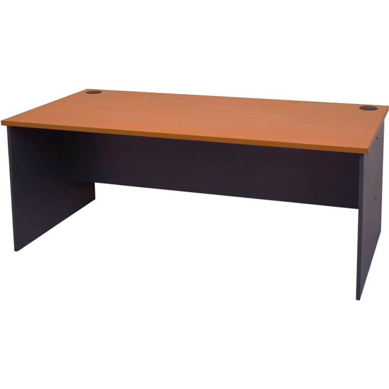 Image for RAPID WORKER OPEN DESK 1200 X 600MM CHERRY/IRONSTONE from Ezi Office Supplies Gold Coast Office National
