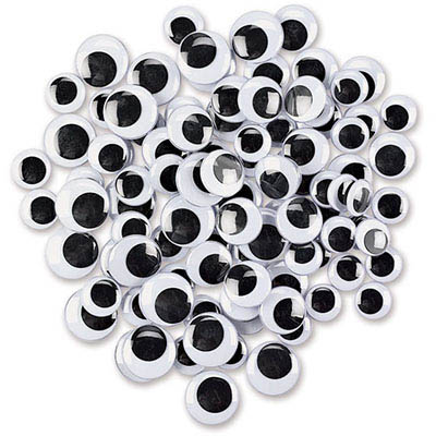 Image for COLORIFIC ROUND MOVING EYES ASSORTED PACK 100 from OFFICE NATIONAL CANNING VALE