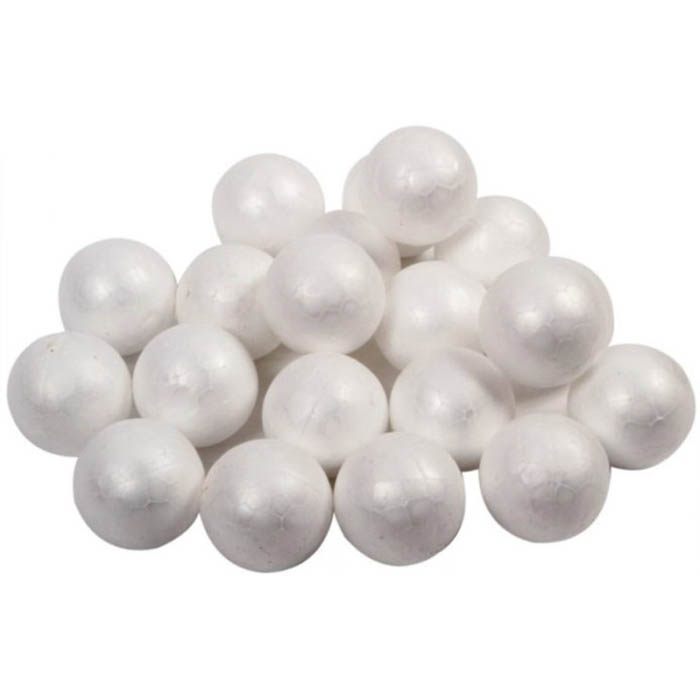 Image for COLORIFIC POLYSTYRENE BALLS 50MM WHITE BAG 25 from OFFICE NATIONAL CANNING VALE