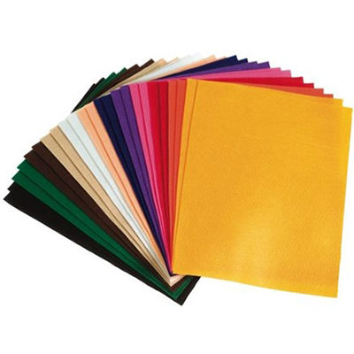 Image for COLORIFIC FELT SQUARES 225 X 300MM ASSORTED PACK 24 from OFFICE NATIONAL CANNING VALE