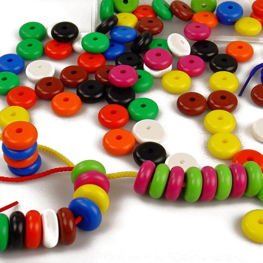 Image for COLORIFIC ABACUS BEADS ASSORTED TUB 100 from OFFICE NATIONAL CANNING VALE