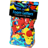 colorific foam letters 50mm assorted pack 300