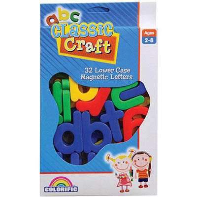Image for COLORIFIC CLASSIC CRAFT CHUNKY MAGNETS LOWER CASE LETTERS ASSORTED PACK 32 from OFFICE NATIONAL CANNING VALE