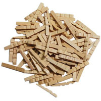 colorific wooden half pegs 50mm pack 100