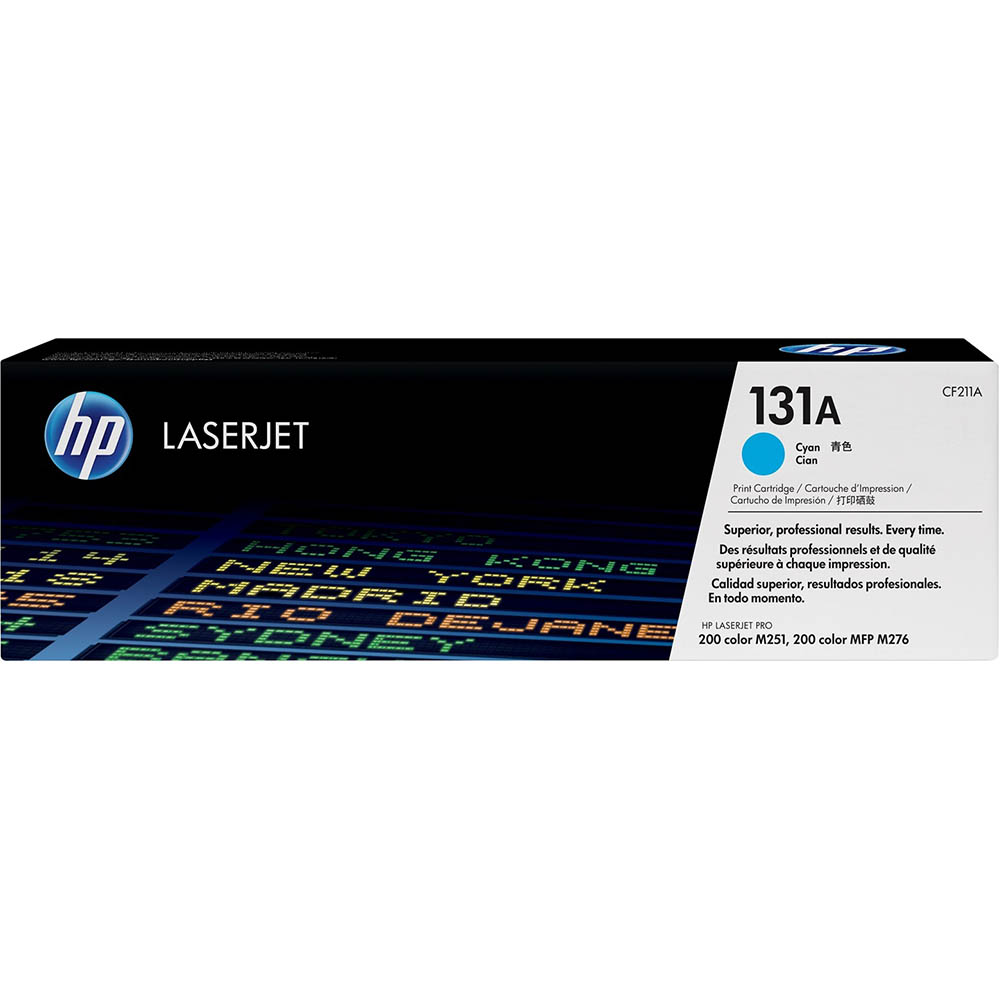 Image for HP CF211A 131A TONER CARTRIDGE CYAN from Surry Office National