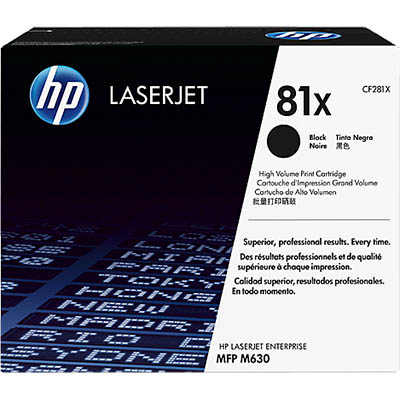 Image for HP CF281X 81X TONER CARTRIDGE HIGH YIELD BLACK from Office National