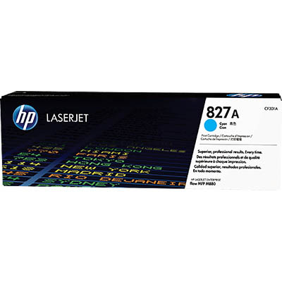 Image for HP CF301A 827A TONER CARTRIDGE CYAN from Connelly's Office National