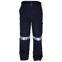 prime mover mw701 cotton drill pants flame retardant with reflective tape