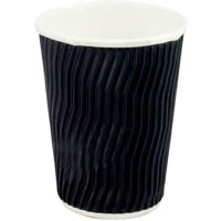 capri coolwave cup 8oz black carton 500