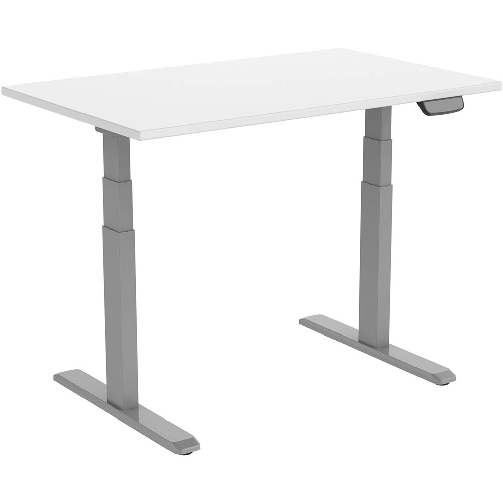 Image for ERGOVIDA EED-623D ELECTRIC SIT-STAND DESK 1500 X 750MM GREY/WHITE from Emerald Office Supplies Office National