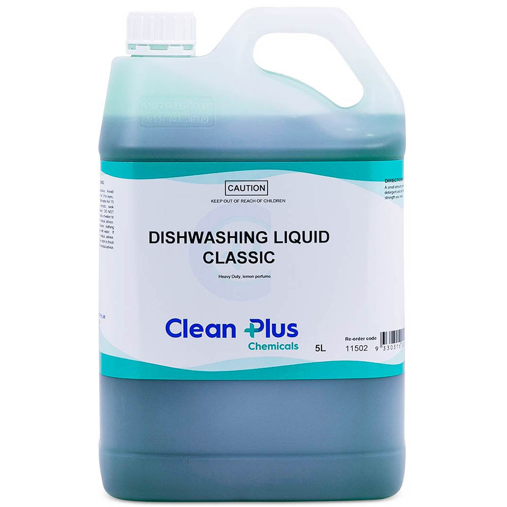 Image for CLEAN PLUS DISHWASHING LIQUID 5 LITRE CLASSIC CARTON 3 from Emerald Office Supplies Office National
