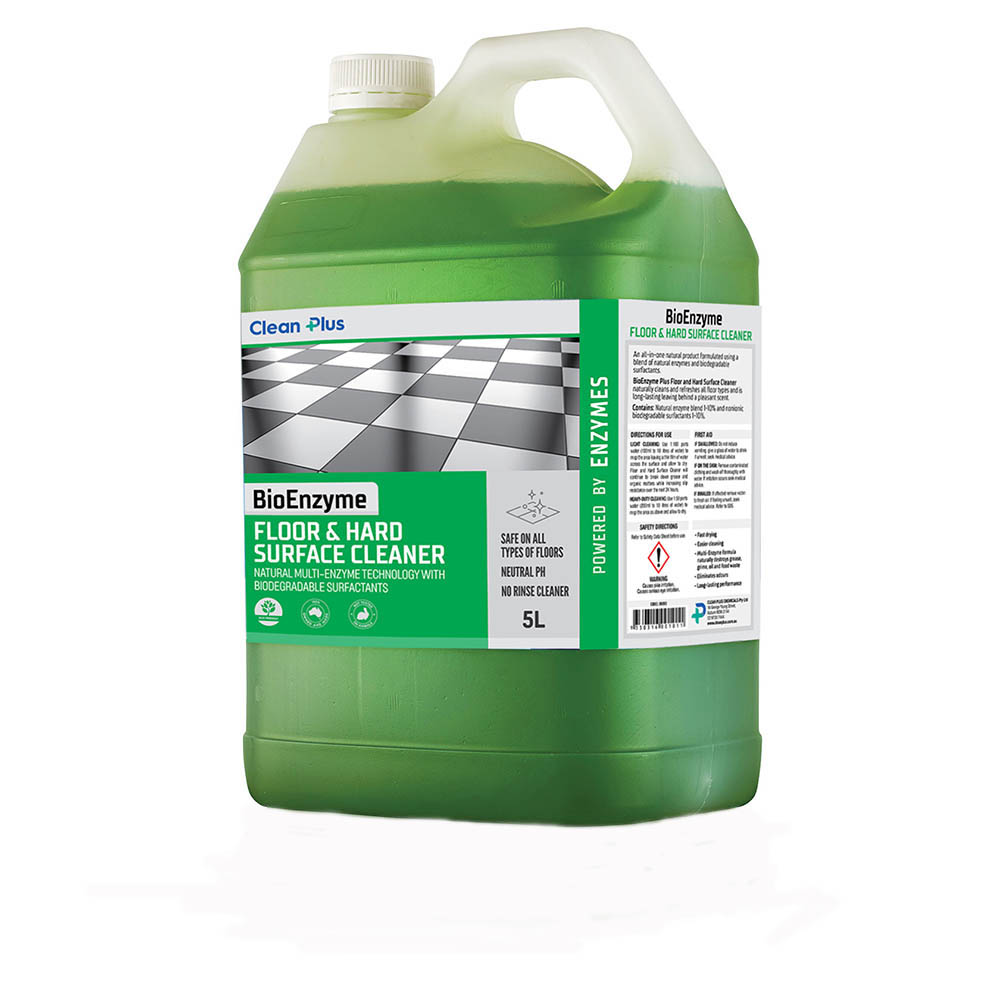 Image for CLEAN PLUS BIOENZYME FLOOR AND HARD SURFACE CLEANER 5 L from OFFICE NATIONAL CANNING VALE