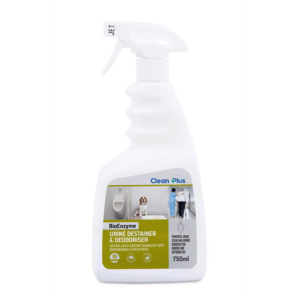 Image for CLEAN PLUS BIOENZYME URINE DESTAINER AND DEODORISER 750ML from Emerald Office Supplies Office National