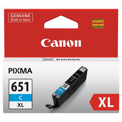 Image for CANON CLI651XL INK CARTRIDGE HIGH YIELD CYAN from Surry Office National