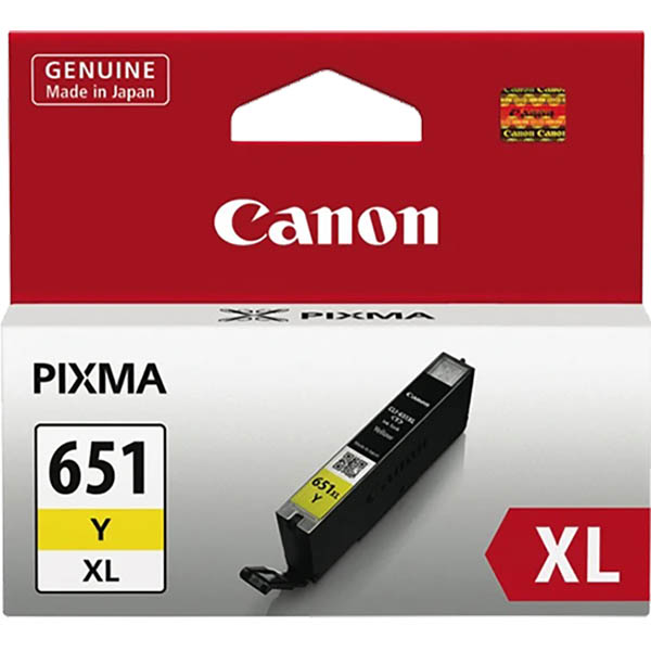 Image for CANON CLI651XL INK CARTRIDGE HIGH YIELD YELLOW from OFFICE NATIONAL CANNING VALE