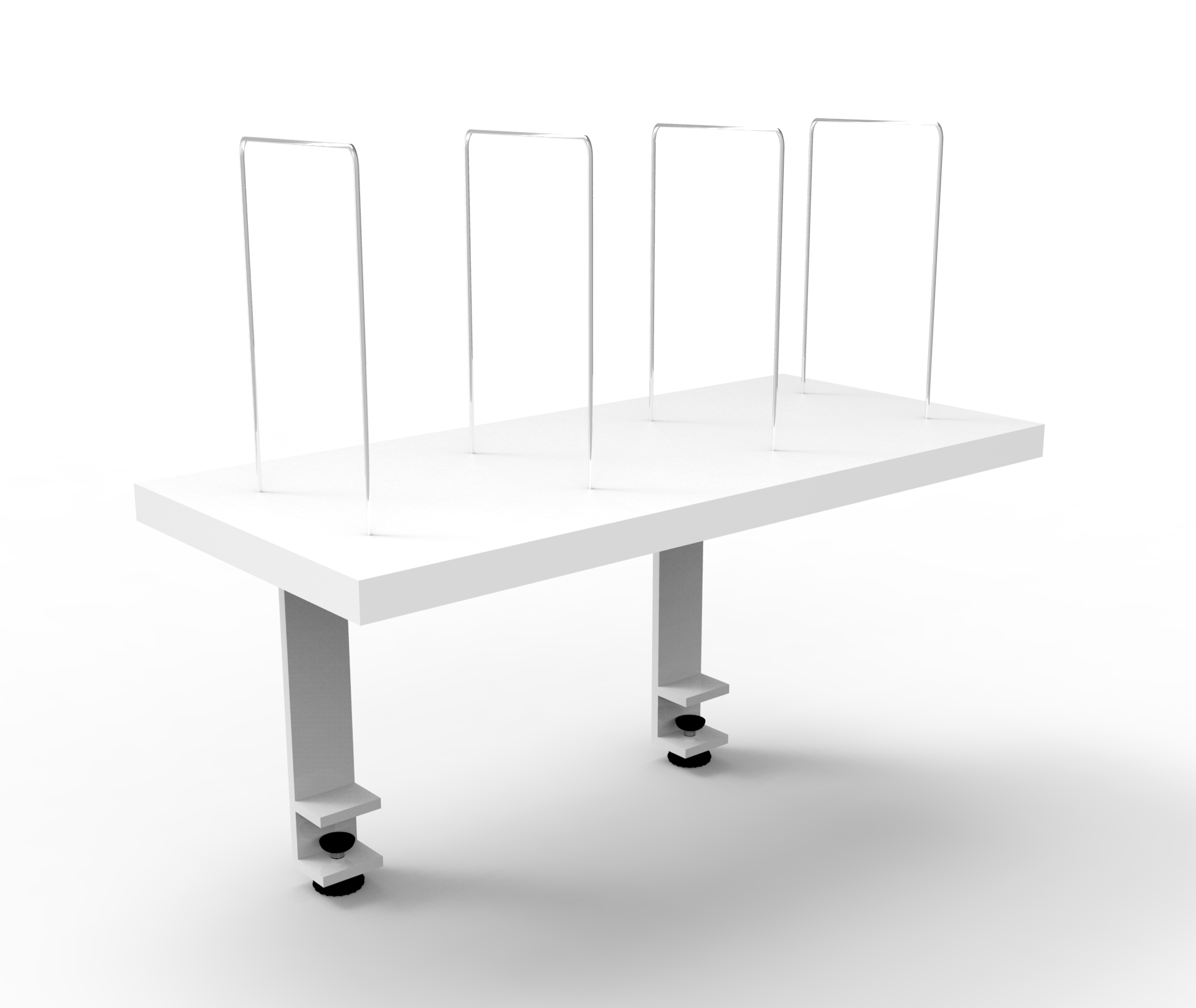 Image for RAPIDLINE CLAMP MOUNT SHELF AND DIVIDERS NATURAL WHITE / WHITE from Ezi Office National Tweed