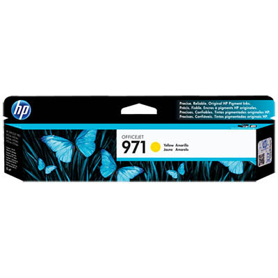 Image for HP CN624AA 971 INK CARTRIDGE YELLOW from Aztec Office National