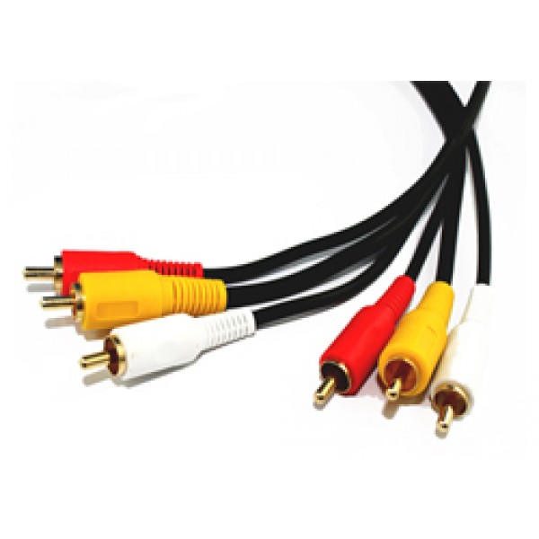 Image for COMSOL COMPOSITE CABLE 3 X RCA MALE TO 3 X RCA MALE 5M from Emerald Office Supplies Office National
