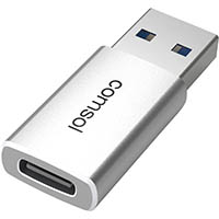 comsol adapter usb-a to usb-c silver