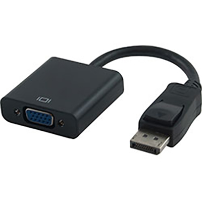 Image for COMSOL DISPLAYPORT ADAPTER ACTIVE MALE TO VGA FEMALE 200MM BLACK from Emerald Office Supplies Office National