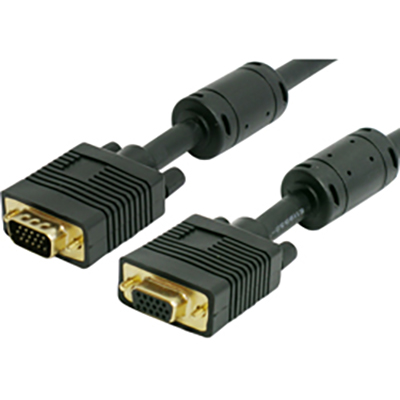 Image for COMSOL VGA EXTENSION CABLE 15 PIN MALE TO 15 PIN FEMALE 3M BLACK from Two Bays Office National