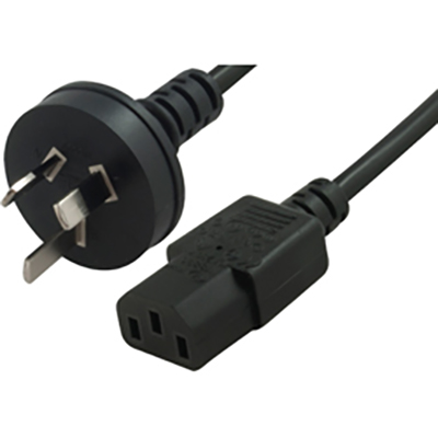 Image for COMSOL MAINS OUTLET POWER CABLE 3PIN AUS MALE TO IEC-C13 FEMALE 1M BLACK from Two Bays Office National