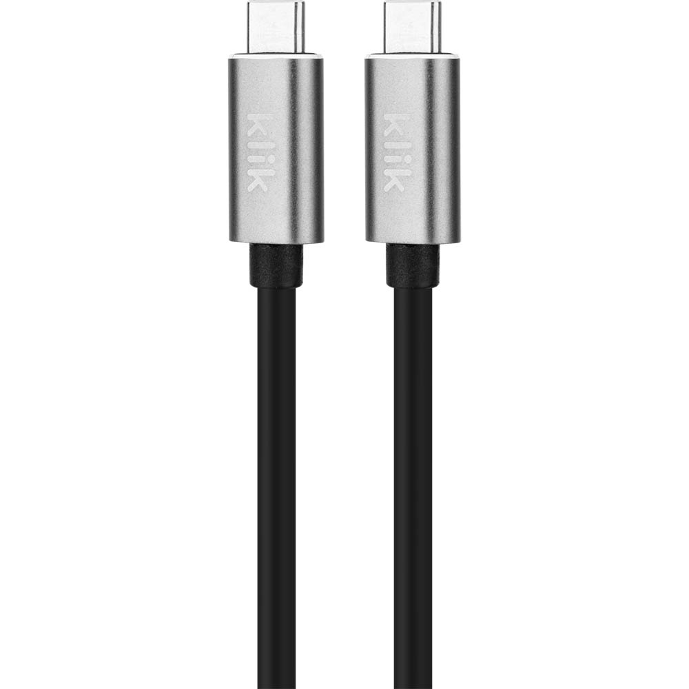 Image for KLIK USB TYPE-C MALE TO USB TYPE-C MALE USB3.2 5A CABLE 1000MM from Coastal Office National