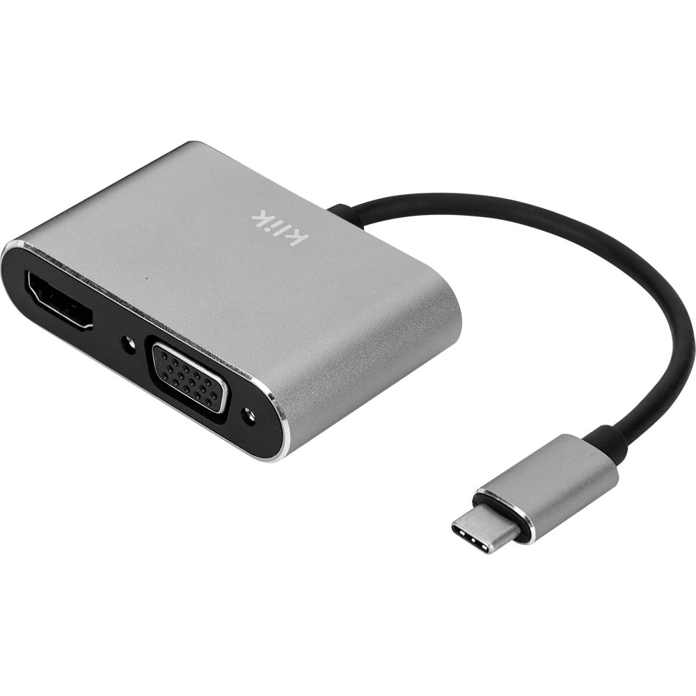 Image for KLIK USB TYPE-C TO HDMI AND VGA ADAPTER from Paul John Office National