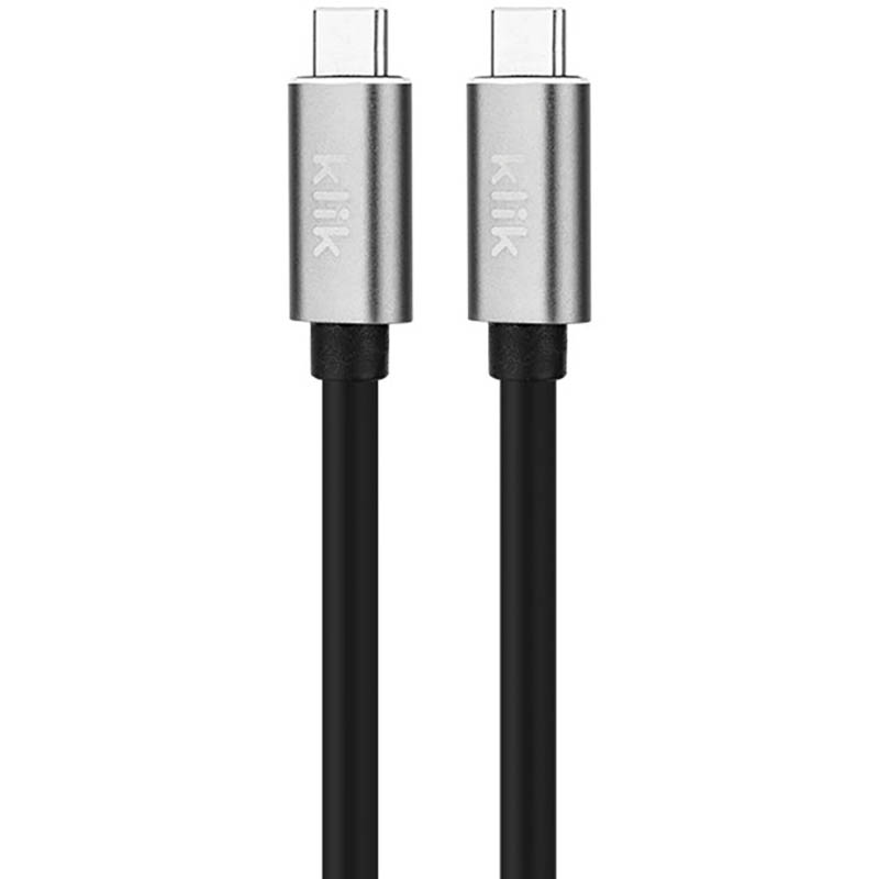Image for KLIK USB TYPE-C MALE TO USB TYPE-C MALE USB3.2 CABLE 2M BLACK from Coffs Coast Office National