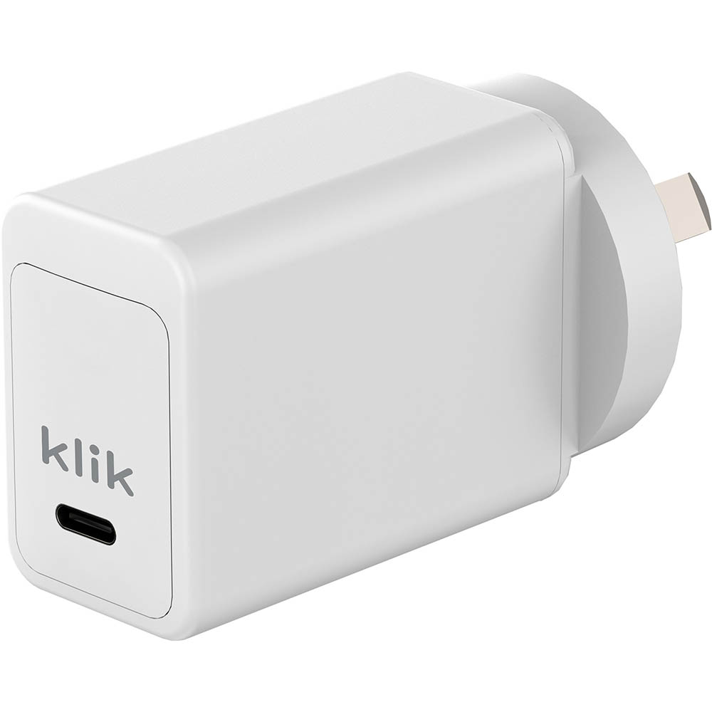 Image for KLIK KWC45C USB-C PD WALL CHARGER 45W WHITE from Office National